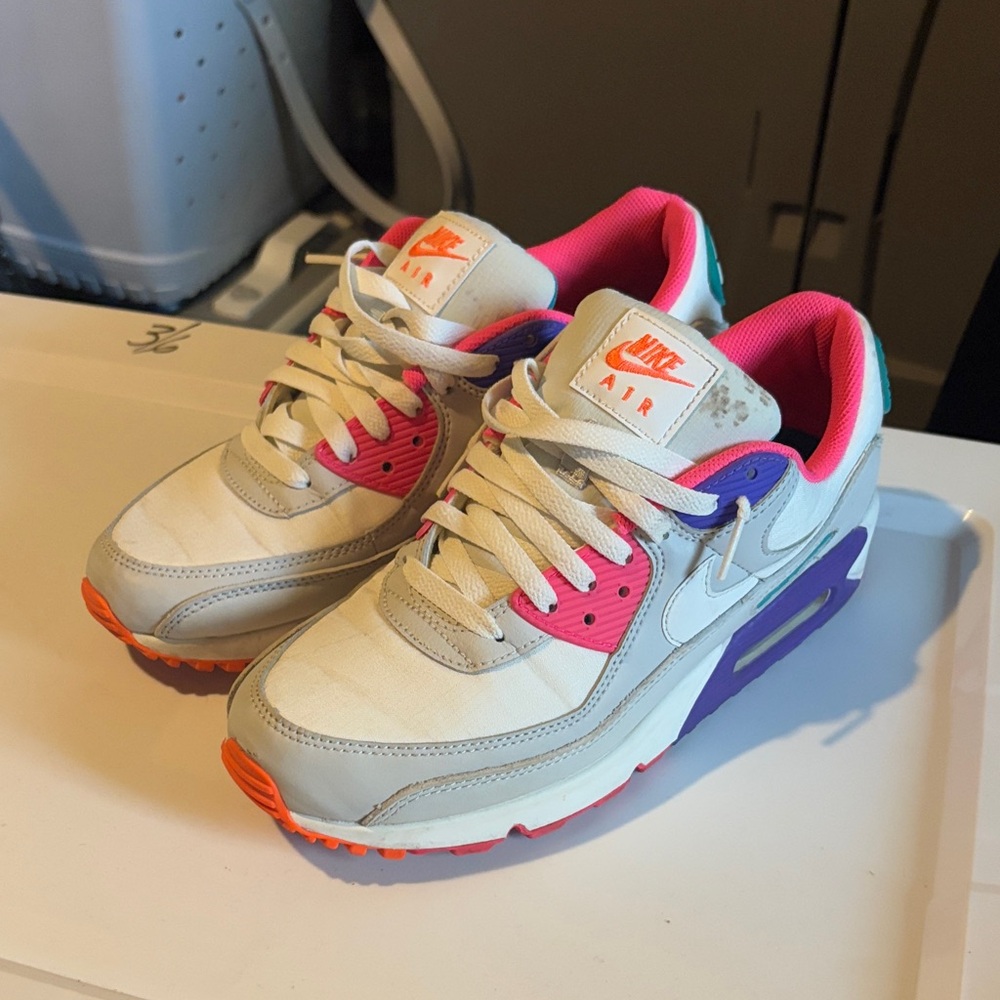 Nike Sneakers - white, Pink, and Purple 9.5